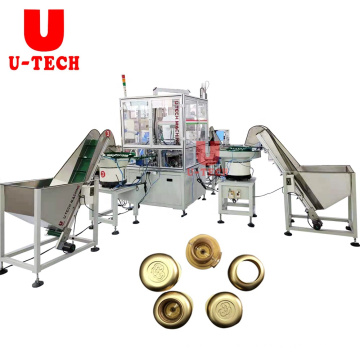 Full automatic two parts sport pull push pull cap tetra heli cap reagent tube cap assembly machine price